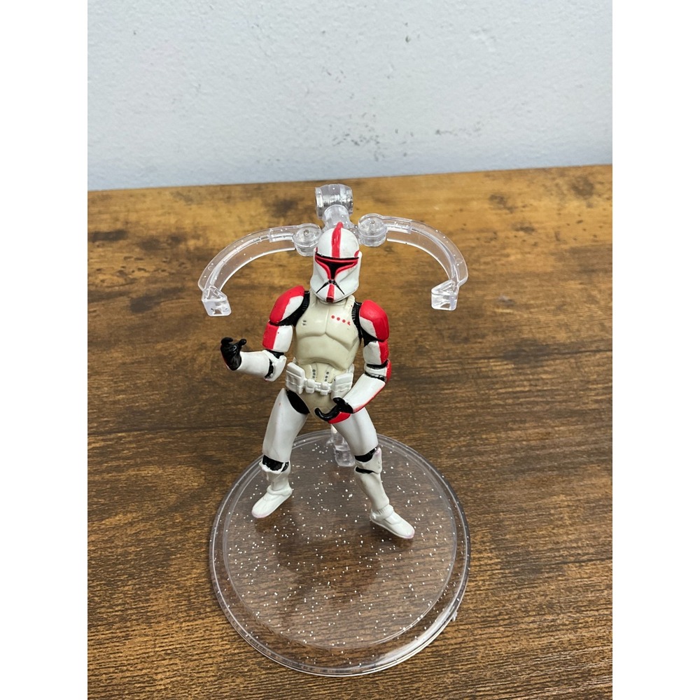 Star Wars Clone Trooper Figure 2001 Hasbro Red Markings 3.75" Action Figure